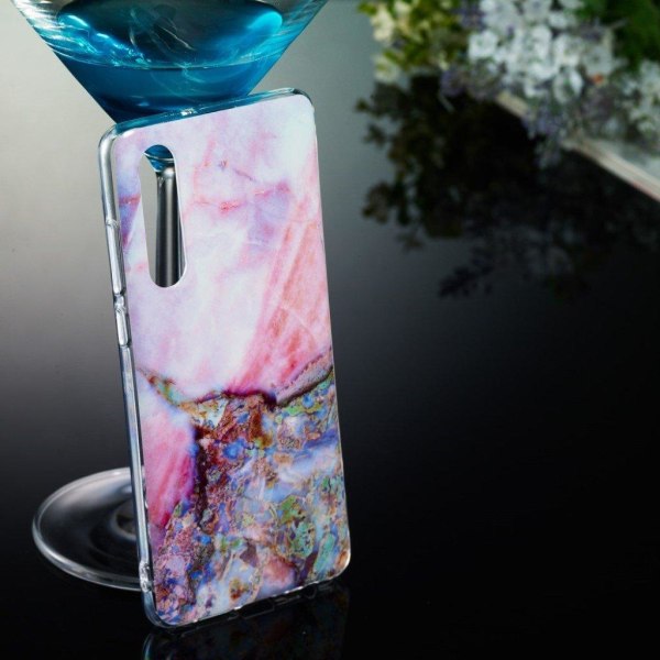 Huawei P30 marmori kuosinen pehmeä suojakotelo - Malli C Multicolor