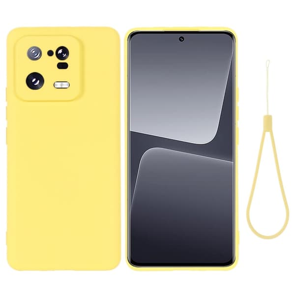 Matt flytende silikondeksel for Xiaomi 13 Pro - Gul Yellow