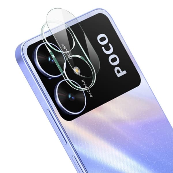 IMAK Xiaomi Poco M6 kameraskydd i glas och akryl Transparent