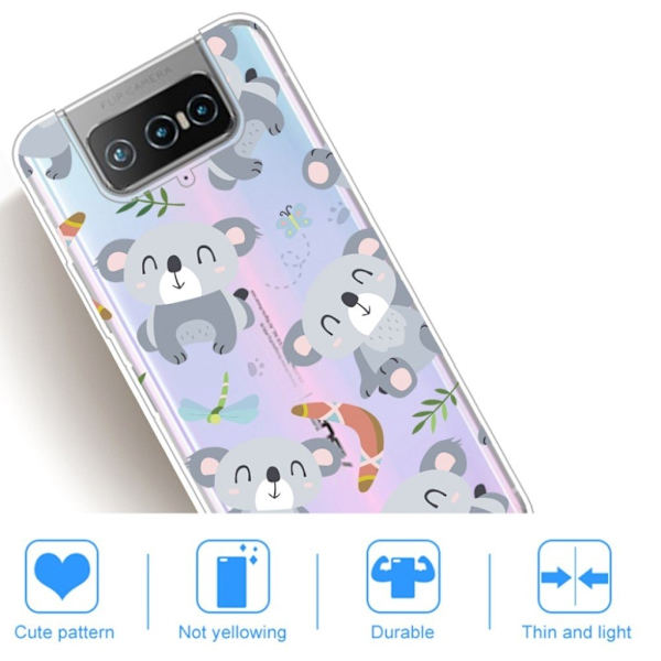 Deco Asus Zenfone 7 Pro kotelot - Karhu Silver grey