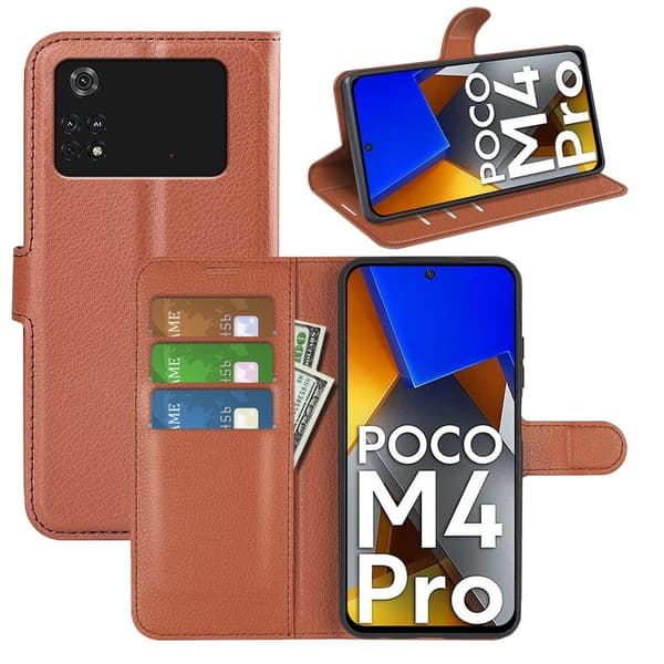 Classic Xiaomi Poco M4 Pro fodral - Brun Brun