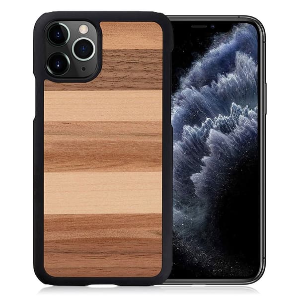 Man & Wood premium etui for iPhone 11 Pro - Sabbia Brown