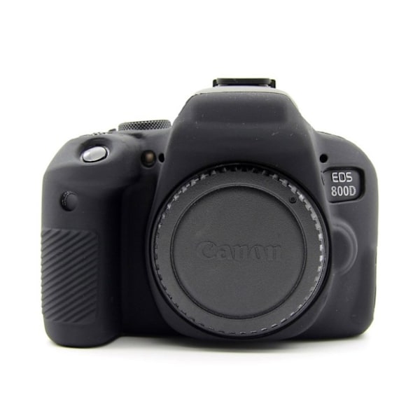 Canon EOS 80D blød silikone protecive etui - Sort Black