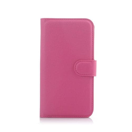 Litchi Huawei Y625 Lær Etui - Mørke Rosa Pink