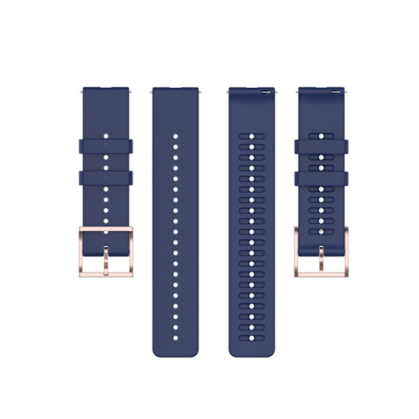 Silicone etched pattern watch band for Polar watch - Blue Blå