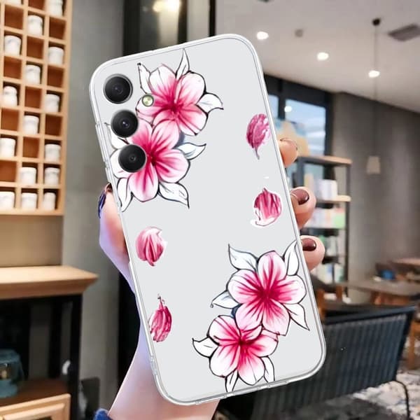 Imagine Samsung Galaxy S24 cover - Kirsebærblomst Pink