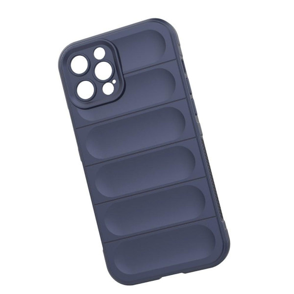Blødt, grebsformet cover til iPhone 12 Pro Max - Mørkeblå Blue