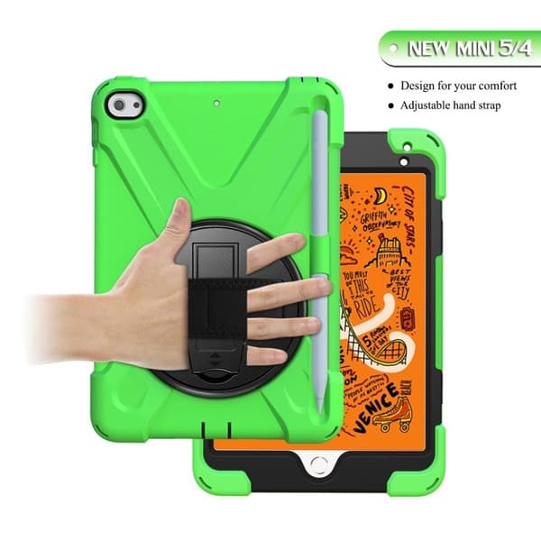 iPad Mini (2019) X-Shape 360 asteen kotelo - Vihreä Green