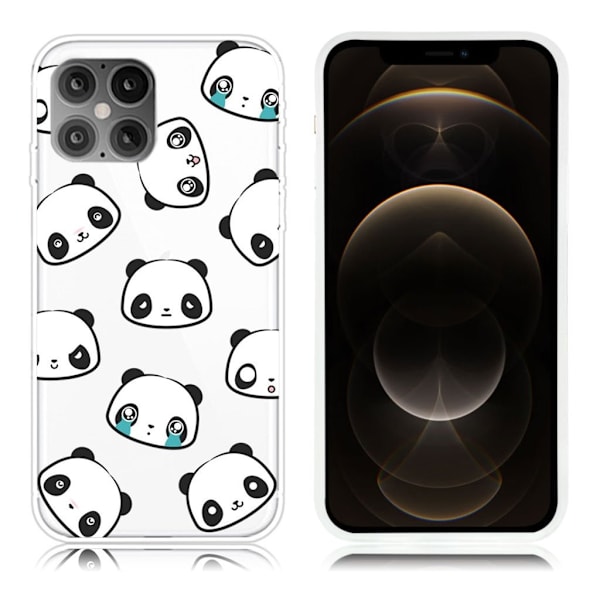 Deco iPhone 12 / 12 Pro Etui - Pandaer White