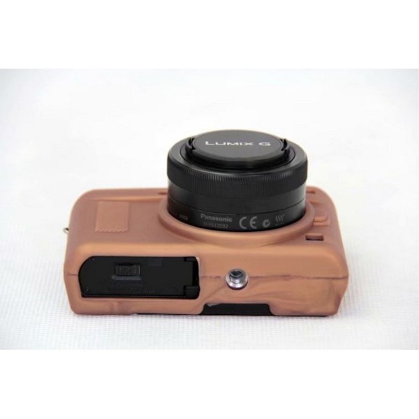 Panasonic Lumix DC-GF9 Joustava Pehmeä Silikooni Kameran Suoja Kuori - Kahvi Brown