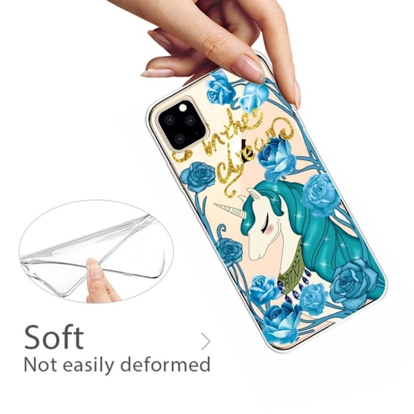 Deco iPhone 11 Pro Max skal - Enhörning Blå