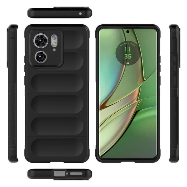 Mjukt greppformat Motorola Edge 40 skal - Vit Vit