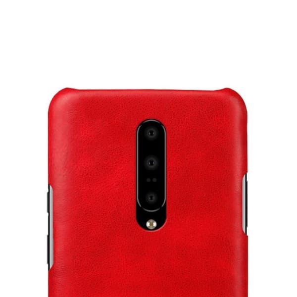 KSQ Crazy Horse OnePlus 7 Pro hårdt etui - Rød Red