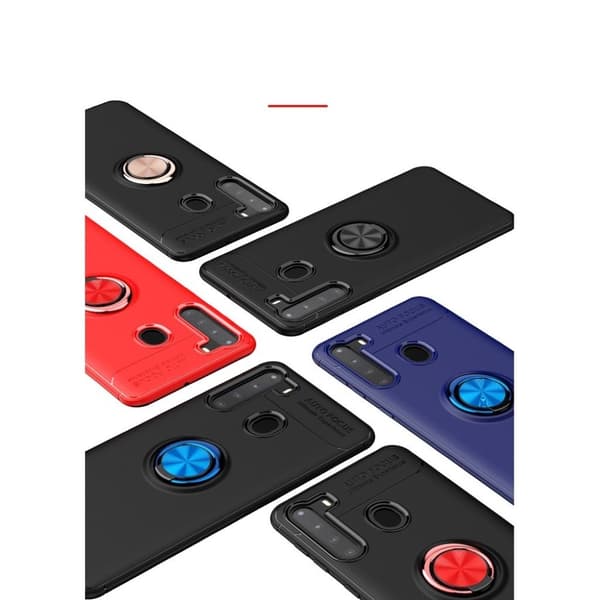 Ringo kuoret - Samsung Galaxy A21 - Musta / Ruusukulta Black