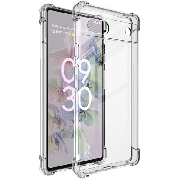 IMAK Airbag-deksel for Google Pixel 6a - Gjennomsiktig Transparent