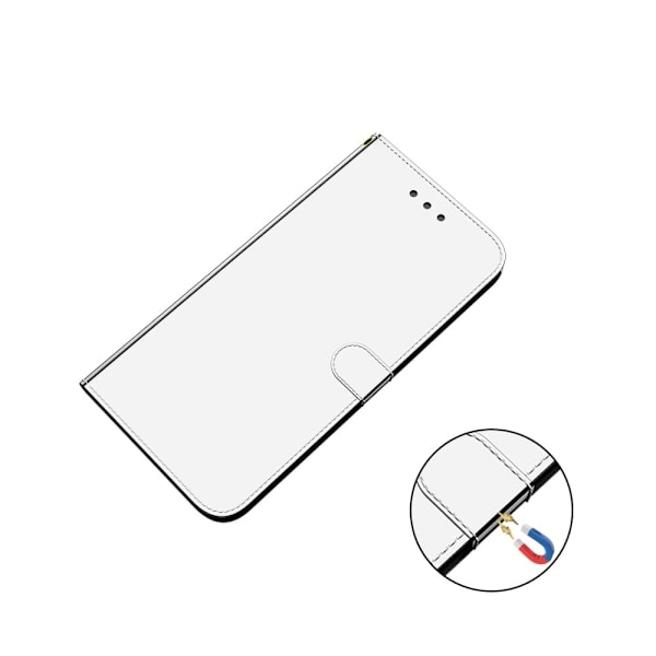 Mirror Motorola Edge 20 Lite Flip Etui - Sølv Silver grey