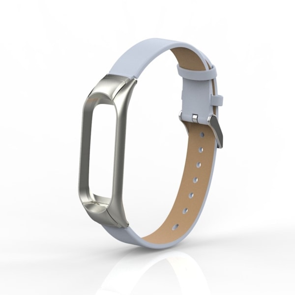 Xiaomi Mi Smart Band 4 klockarmband i äkta läder - Vit Vit