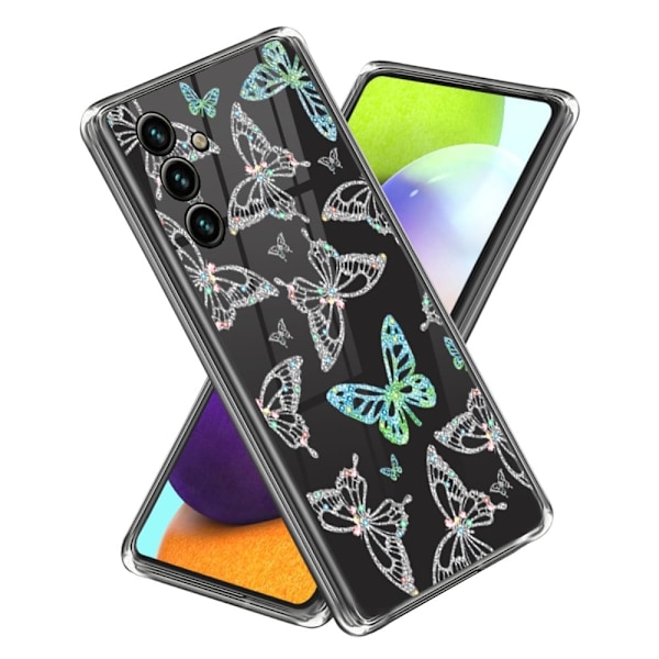 Deco Samsung Galaxy A54 Etui - Sommerfugler Multicolor