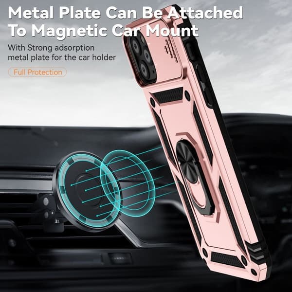 Bofink Combat iPhone 11 Pro kotelot - Ruusukulta Pink