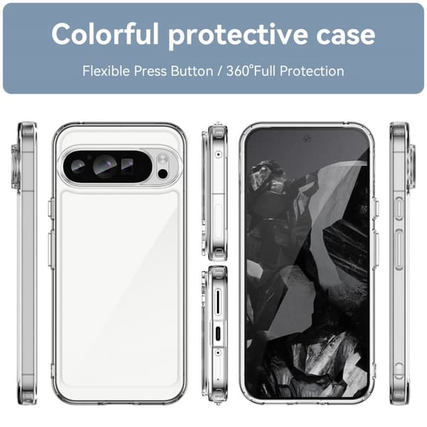 Google Pixel 9 Pro XL smart akryldeksel - Gjennomsiktig Transparent