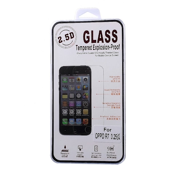 0.25mm Skärmskydd med Arc Edge för OPPO R7 Transparent