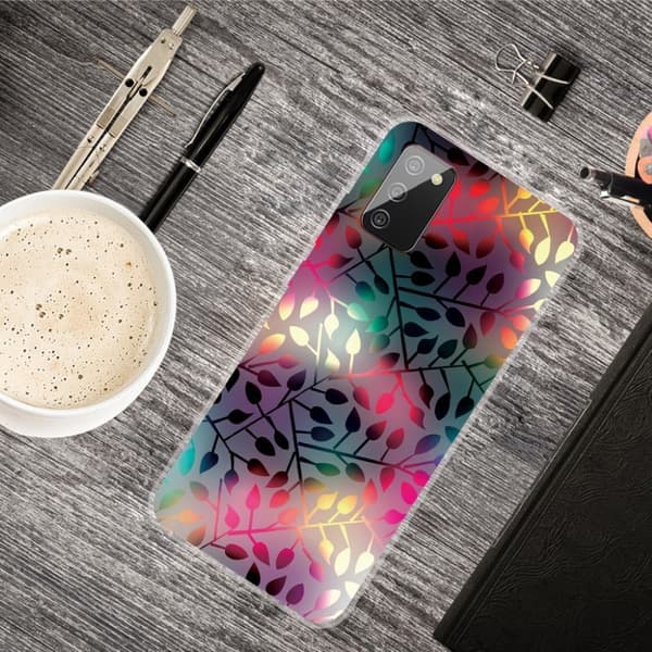 Deco Samsung Galaxy A02s (166mm) skal - Levande Blad Mönster multifärg