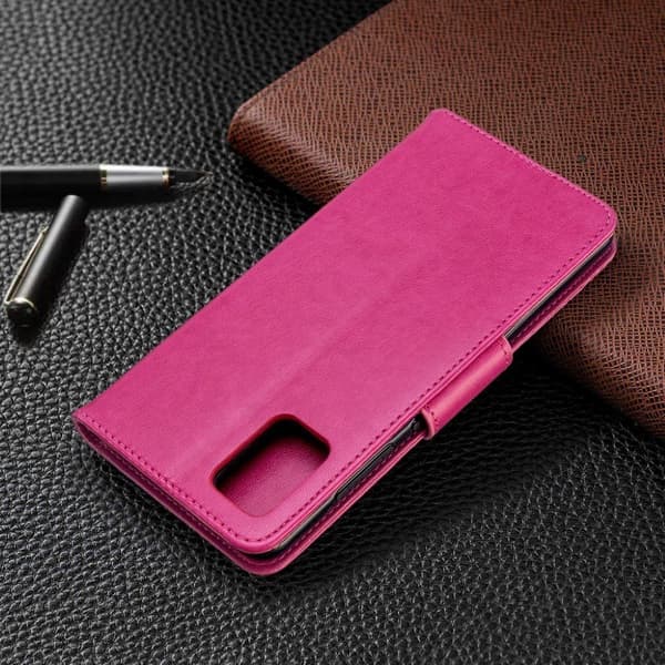 Butterfly Samsung Galaxy A51 skinnveske - Rose Pink