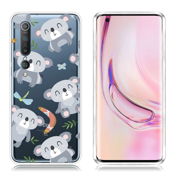 Deco Xiaomi Mi 10 Pro Cover - Grå Bjørn Silver grey