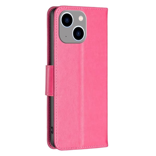 Butterfly iPhone 15 Plus Flippetui - Rose Pink