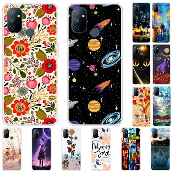 Deco OnePlus Nord N100 etui - Beautiful blomster Multicolor