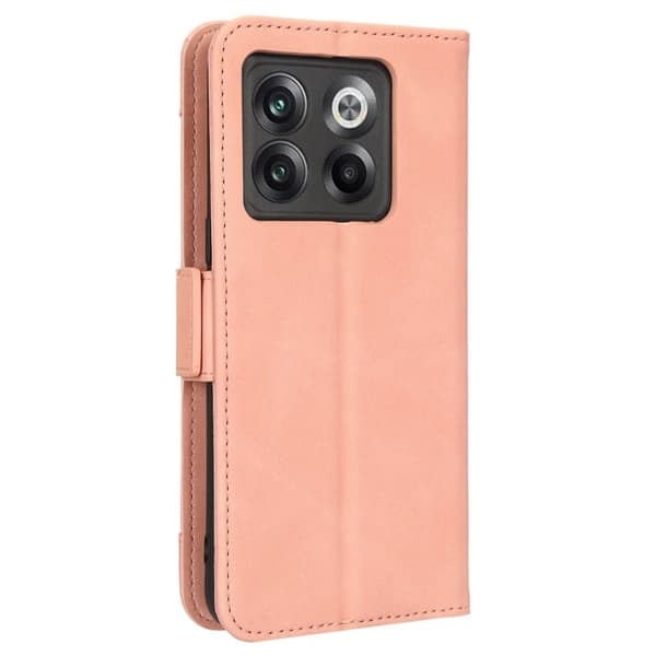 Stilig Læretui med Lommebok til OnePlus Ace Pro / 10t - Rosa Pink