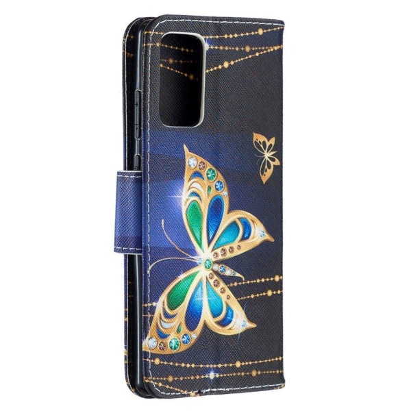 Wonderland Samsung Galaxy Note 20 flip case - Vivid Butterfly Gold