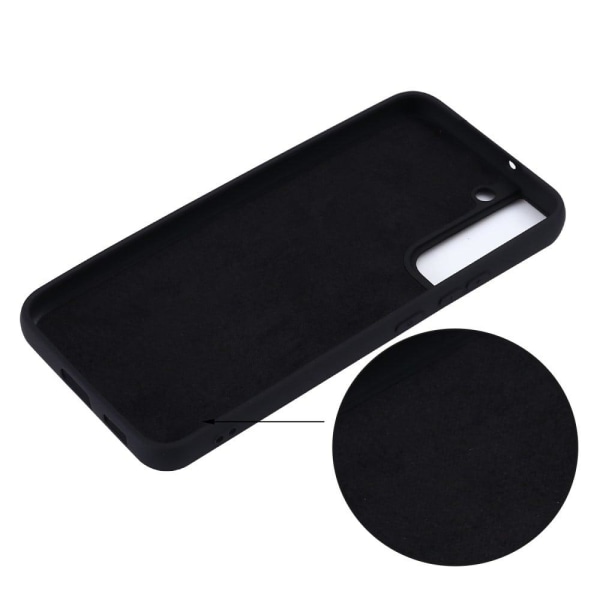 Matte Liquid Samsung Galaxy S22 Plus silikone cover - Sort Black