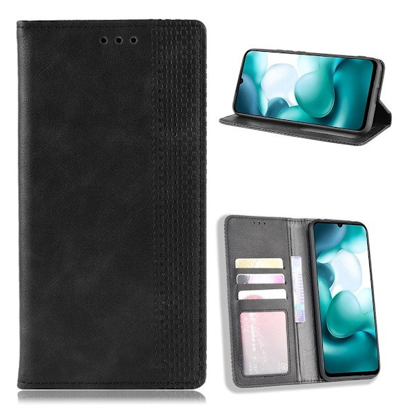 Bofink Vintage läder Xiaomi Mi 10 Lite 5G / Xiaomi Mi 10 Youth 5G fodral - Svart Svart