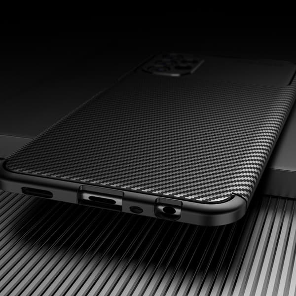 Carbon Shield Samsung Galaxy A13 4G Suojakotelo - Musta Black
