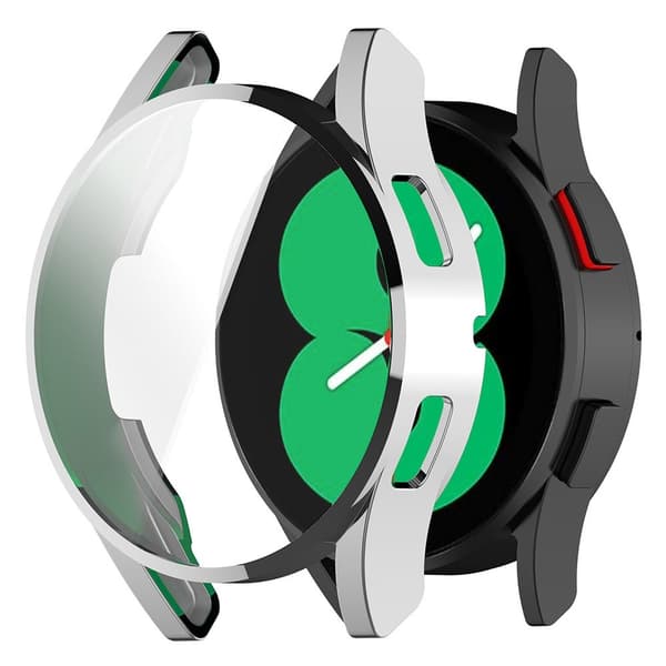 Samsung Galaxy Watch FE 40mm Klockfodral Fullt skydd Galvanisering Flexibelt skal - Silver Silvergrå