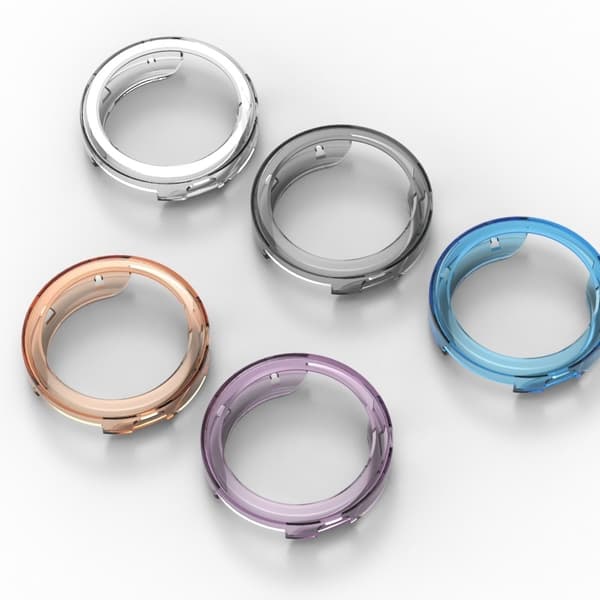 Huawei Watch GT 4 41mm Watch Case Hollow Out Flexible Protective Frame - Gennemsigtig Blå Blue