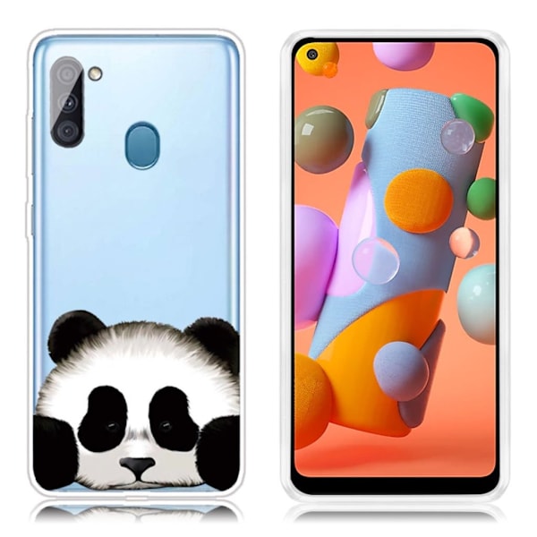Deco Samsung Galaxy A11 deksel - Panda Multicolor