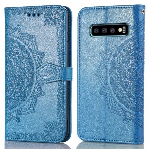 Mandala Samsung Galaxy S10 Plus kotelot - Sininen Blue