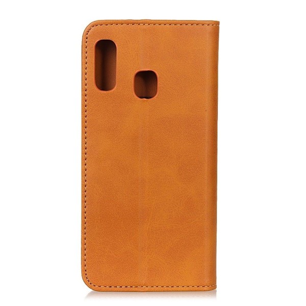 Samsung Galaxy A20e splittet læretui - Brun Brown