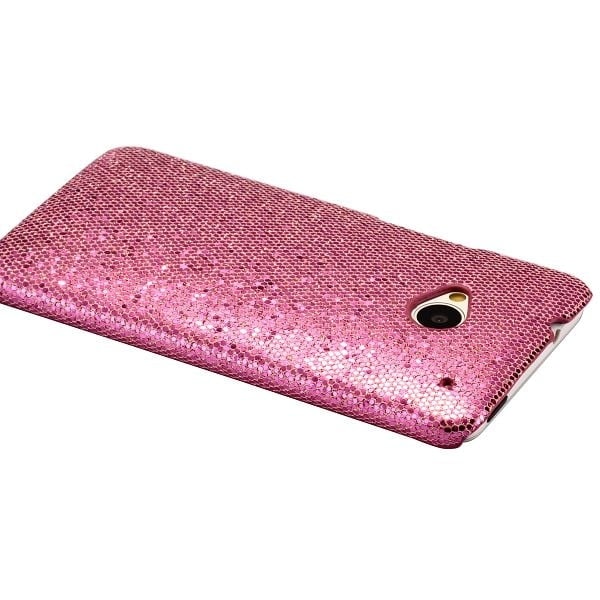 Glitter (Pinkki) HTC One Suojakuori Pink