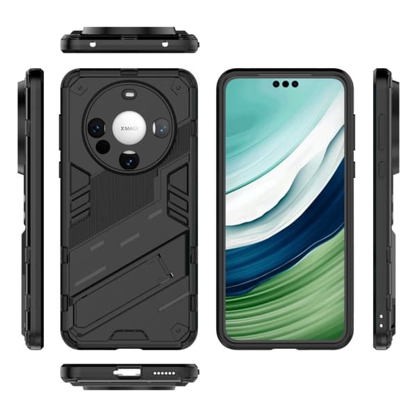 Shockproof Hybrid Deksel med A Modern Touch til Huawei Mate 60 Pro - Svart Black