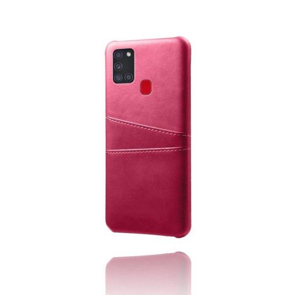 Samsung Galaxy A21s skal med korthållare - Rosa Rosa