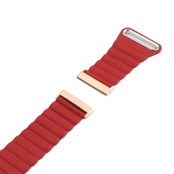 Fitbit Versa 3 aito nahkakellon ranneke - Punainen Red