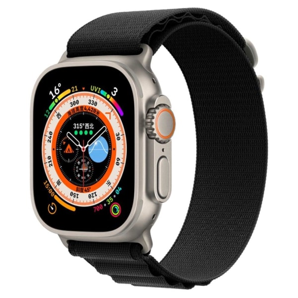 MUTURAL Apple Watch Series 8 (41mm) nylon watch strap - Black Svart