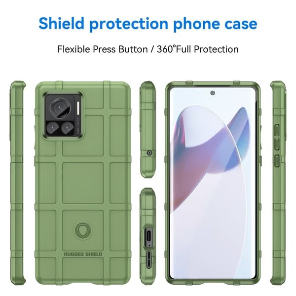 Rugged Shield Motorola Edge 30 Ultra skal - Grön Grön