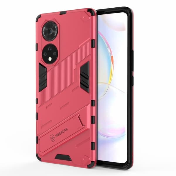 Shockproof Hybrid Deksel med A Modern Touch til Huawei Nova 9 Pro / Honor 50 Pro - Rose Pink