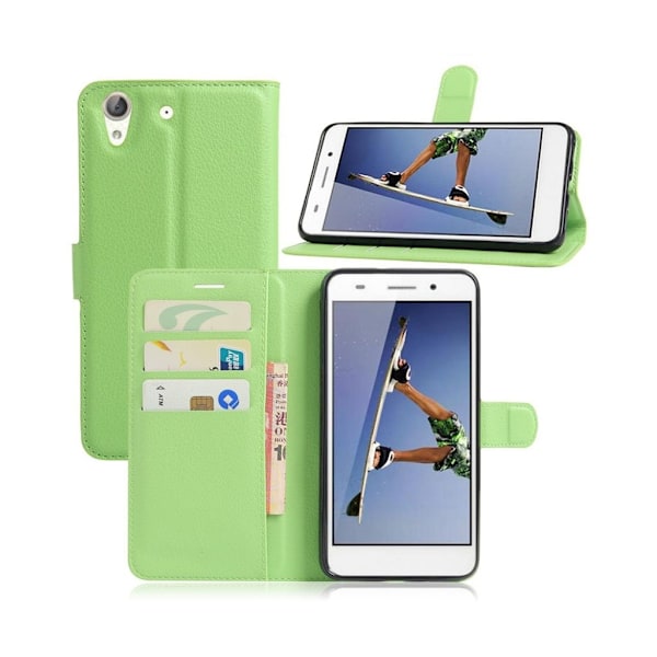 Stauning læder-etui til Huawei Y6 II - Grøn Green