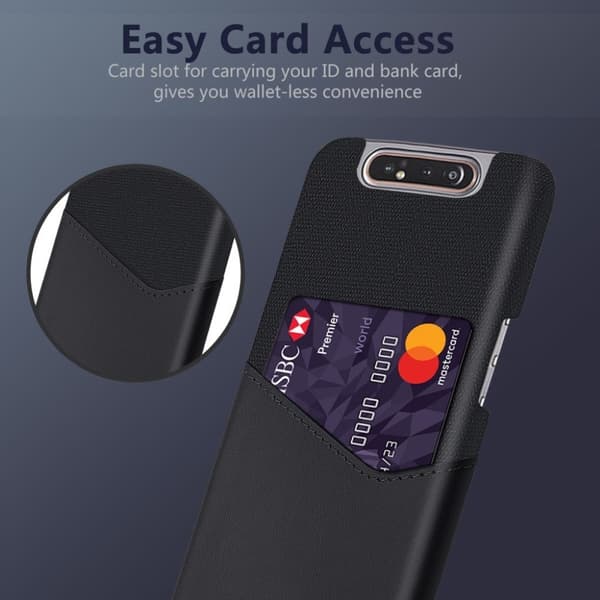 Bofink Samsung Galaxy A80 Card cover - Sort Black