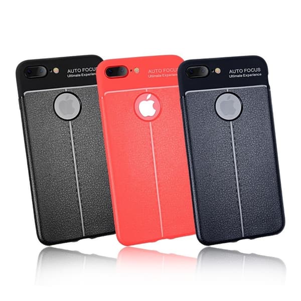 ANGIBABE iPhone X silikon cover - Lys rød med inside motiv Red